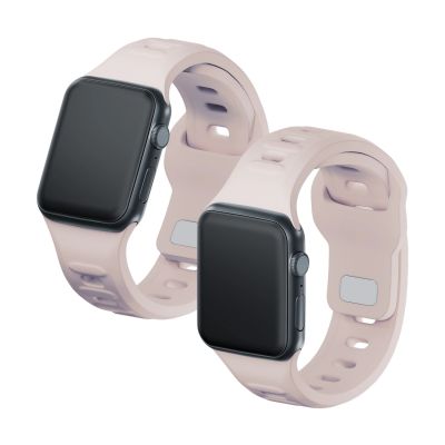 12. Pasek silikonowy 3mk Silicone Watch Strap do Apple Watch 38 / 40 / 41 mm - beżowy