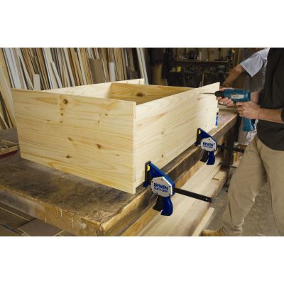 5. IRWIN 10505945 klamra Zacisk stolarski 60 cm Czarny, Niebieski, Szary