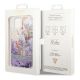 8. Etui Guess Flower Liquid Glitter na iPhone 14 Plus - fioletowe