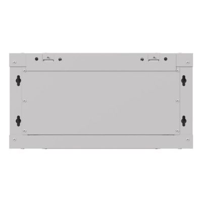 12. LANBERG SZAFA INSTALACYJNA RACK WISZĄCA 19" 4U 540X350 SZARA DRZWI PRZESZKLONE (FLAT PACK)