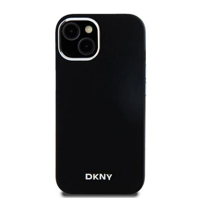 3. Etui DKNY Liquid Silicone Small Metal Logo MagSafe na iPhone 15 / 14 / 13 - czarne