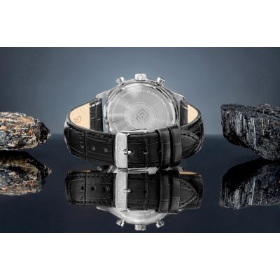 6. Zegarek Męski Giewont Chronograph Sapphire Czarno Niebieski GW6310-A3