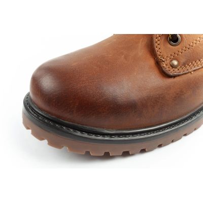 6. Wrangler Yuma buty męskie sztyblety trzewiki eleganckie skórzane brązowy biały