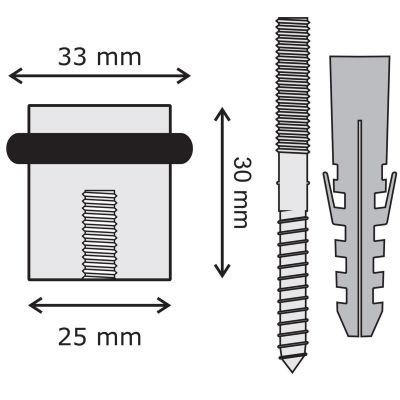 5. ODBÓJ DRZWIOWY 25/30 MM STAL NIERDZEWNA  KOWALSKI