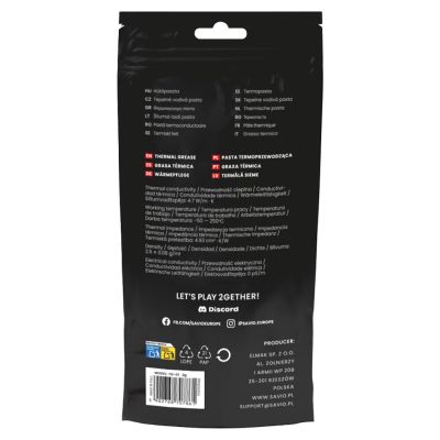 2. SAVIO PASTA TERMOPRZEWODZĄCA 4,7W/MK 2G TG-01