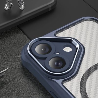 6. Etui silikonowe Leading Series MagSafe do iPhone 16 Plus - niebieskie