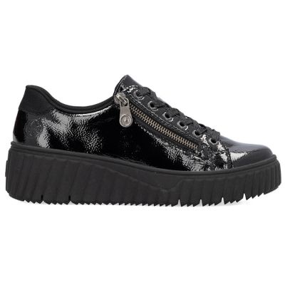 22. Buty na koturnie czarne Rieker W N2501-00