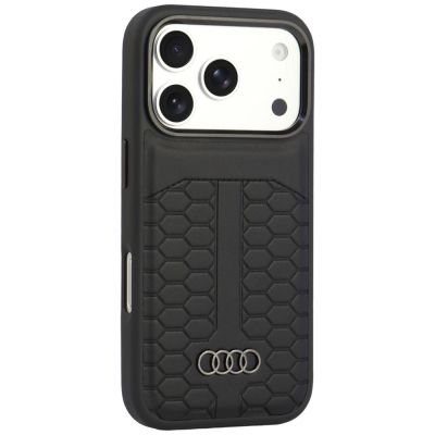 2. Etui Audi Leather Case MagSafe na iPhone 18 Pro / 17 Pro - czarne