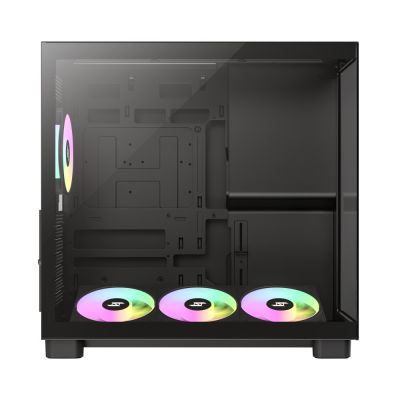11. GameMax NEX C53 BK zabezpieczenia & uchwyty komputerów Czarny