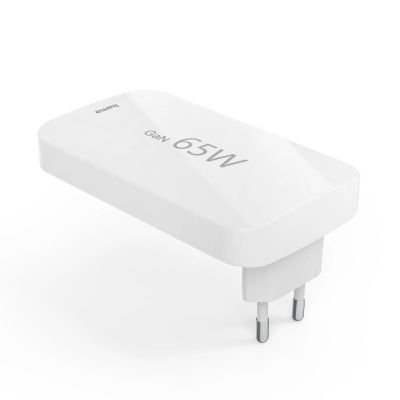 Ładowarka Hama GaN 65W 2x USB-C 1x USB-A składana - biała