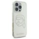 4. Etui Karl Lagerfeld IML Rhinestones Karl Head na iPhone 16 Pro - przezroczyste