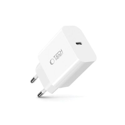 2. Ładowarka sieciowa Tech-Protect NC20W port USB-C - biała