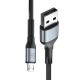 2. Kabel 3mk Hyper Cable N-SERIES USB-A / MicroUSB 1m 5V/2.4A 12W / czarny