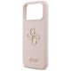 6. Etui Guess Silicone Big 4G Script na iPhone 17 Pro Max - różowe