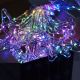 12. LAMPKI CHOINKOWE KURTYNA ŚWIETLNA 120x120 CM 235LED MULTIKOLOR GWIAZDKI