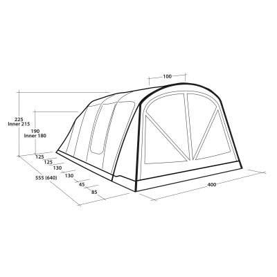 2. Namiot tunelowy Outwell Florida 6 Air 6 os. Zielony