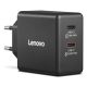 4. Ładowarka sieciowa Lenovo G0A6065BEU GaN 2x USB-C 65W czarna