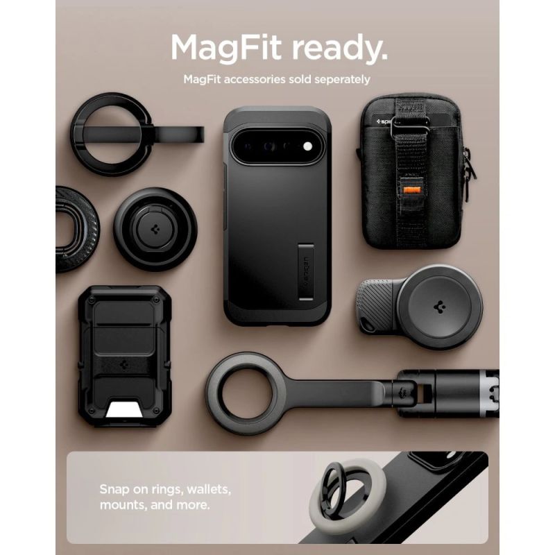 13. Etui Spigen Tough Armor Mag MagSafe na Google Pixel 11 Pro - czarne
