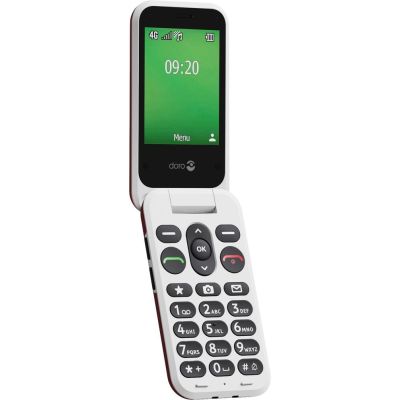 3. Doro Leva E22 7,11 cm (2.8") 127,8 g Czerwony, Biały Telefon funkcjonalny
