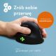 8. Ergonomiczna mysz R-Go Pele HE lewa Bluetooth sidabrina