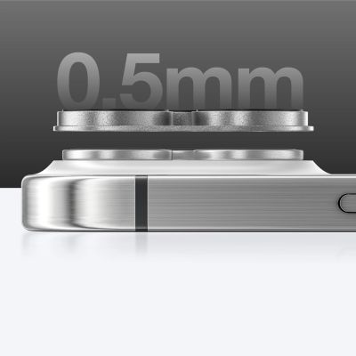 7. Szkło hartowane AMAZINGTHING Aviation-Grade Alloy Lens na wyspę aparatu do iPhone 16 Pro / 16 Pro Max - szare