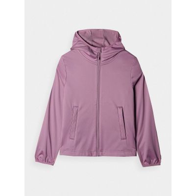 8. Kurtka softshell wiatroodporna membrana neodry 5000 dziewczęca 4F Junior 4FJWAW24TSOFF261-54S