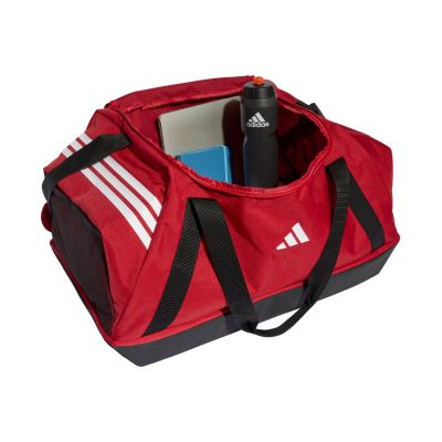 4. Torba adidas Tiro Duffle Large With Bottom Compartment czerwona JY7950