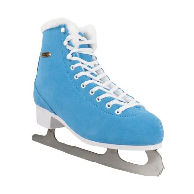 7. Łyżwy figurowe Roces Suede Eco-Fur niebiesko-białe 450702 004