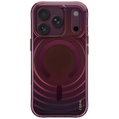 2. Etui UNIQ Coehl Vela Magnetic Charging na iPhone 18 Pro / 17 Pro - bordowe
