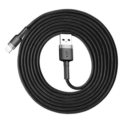 6. Kabel Baseus Cafule USB-A / Lightning 1.5A QC 3.0 2 m - czarny