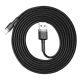 6. Kabel Baseus Cafule USB-A / Lightning 1.5A QC 3.0 2 m - czarny