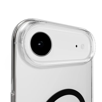 6. Etui Puro Lite Mag TPU+PC kompatybilne z MagSafe na iPhone 17 Air - przezroczyste z czarnym pierścieniem