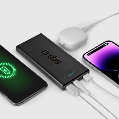8. Powerbank SBS TTBB10000FASTPD20K 10000 mAh 20W z Power Delivery - czarny