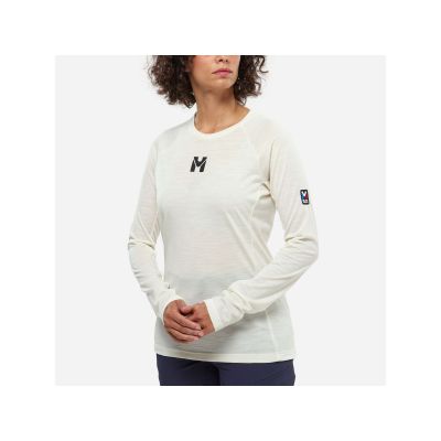 3. Koszulka damska MILLET Trilogy Wool Ts Ls W beżowa