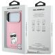 8. Etui Karl Lagerfeld Smooth Choupette Sketch MagSafe do iPhone 18 Pro / 17 Pro - różowe