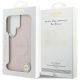 8. Etui Guess Saffiano Peony Embossed Ring MagSafe na Samsung Galaxy S26 Ultra - różowe