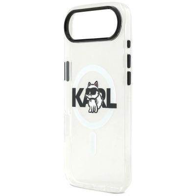 6. Etui Karl Lagerfeld IML Choupette Sketch Logo MagSafe na iPhone Air - przezroczyste