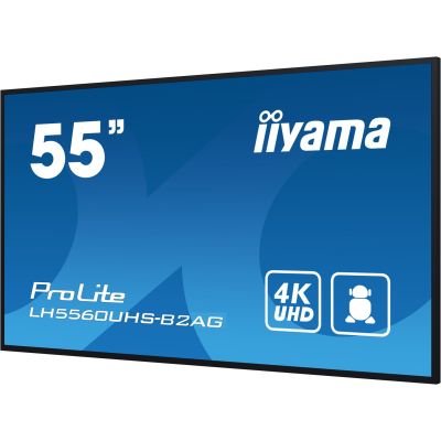 13. Wyświetlacz iiyama 55” profesjonalny Digital Signage 4K UHD z zaaw. opcjami ster. i łącz.
