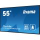 13. Wyświetlacz iiyama 55” profesjonalny Digital Signage 4K UHD z zaaw. opcjami ster. i łącz.