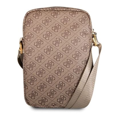 3. Torba Guess 4G Uptown na laptopa 10" - brązowa