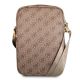 3. Torba Guess 4G Uptown na laptopa 10" - brązowa