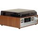 3. Retro wieża stereo Denver MRD-52 z gramofonem light wood