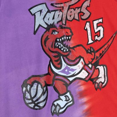 3. Koszulka Mitchell & Ness NBA Toronto Raptors Vince Carter Tie Dye Cotton Tank - TTNK3206-TRAYYVCAPRRD