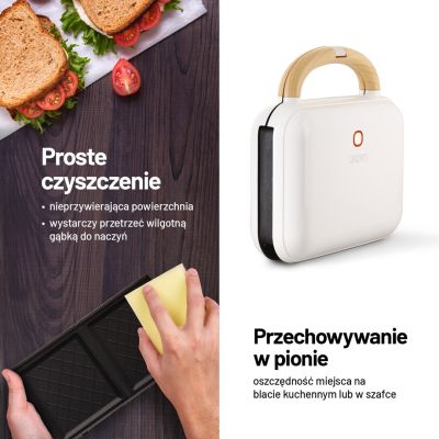2. Opiekacz do kanapek Lauben Sandwich Maker 3in1 900W