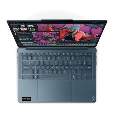 4. Lenovo Yoga Slim 7 14AKP10 Ryzen AI 5 340 14" WUXGA OLED 400nits 60Hz Glossy 16GB LPDDR5-6400 SSD512 Radeon 840M Graphics Cam1080p 70Wh Win11 Tidal Teal