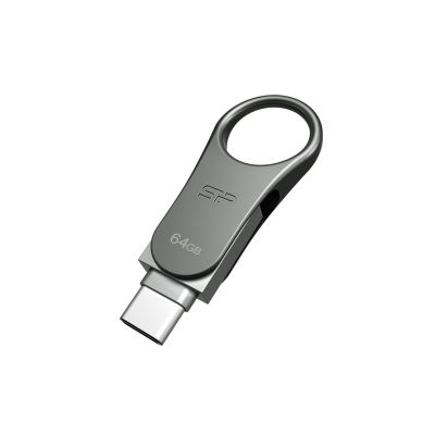 2. Pendrive Silicon Power Mobile C80 64GB Dual USB 3.1/Type-C Silver (SP064GBUC3C80V1S)
