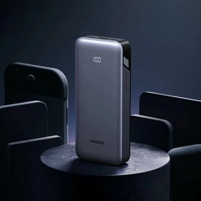 4. Powerbank Ugreen Nexode 10000mAh 30W USB-A 2xUSB-C - szary