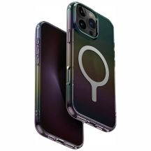 Etui UNIQ Iridescia Magclick Charging na iPhone 16 Pro Max - czarny