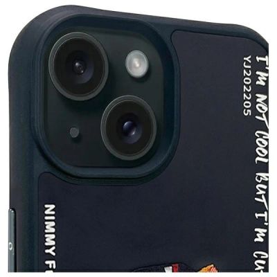 3. Etui Nimmy Glasses Cool Cat na iPhone 15 - czarne