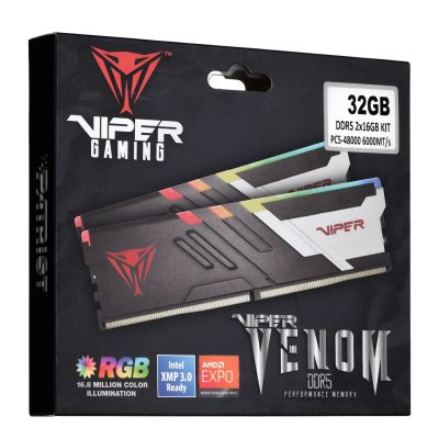 3. Patriot Viper Venom RGB DDR5 2x16GB 6000MHz CL30 XMP3